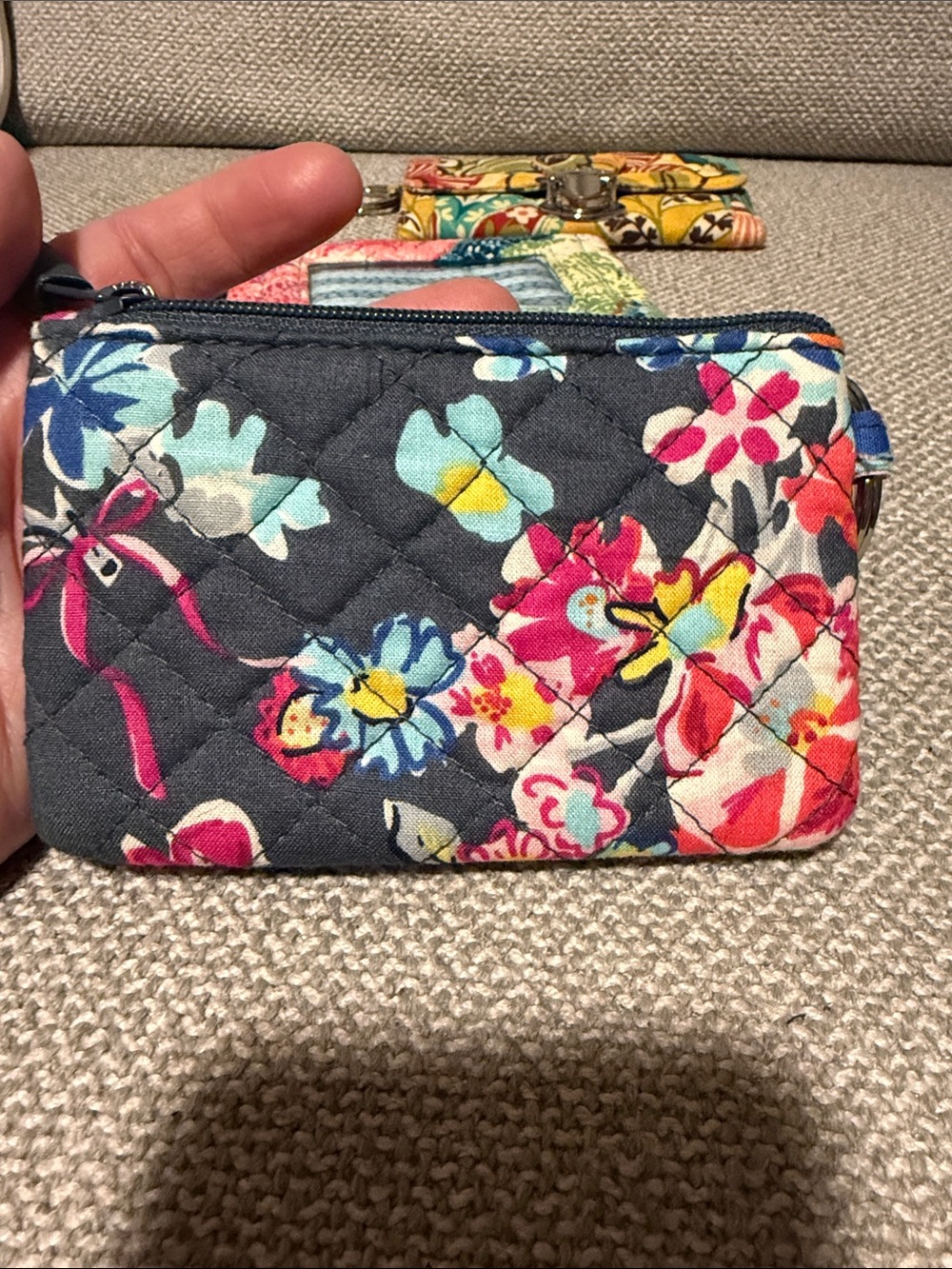 Vera Bradley Pick ONE  Floral Quilted Keychain Cardholders - Picture 3 of 10